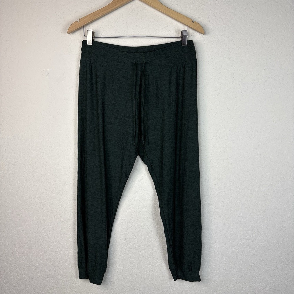 Beyond Yoga L Featherweight Joggers Dark Green Lounge Drawstring